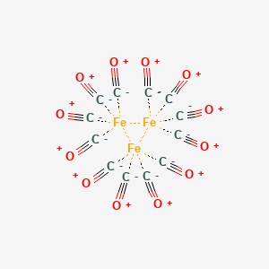 molecular formula C12Fe3O12 B1144148 Triiron dodecacarbonyl CAS No. 17685-52-8