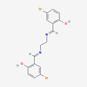 molecular formula C16H14Br2N2O2 B1144155 N N'-Bis-(5-bromosalicylidene)ethylene diamine CAS No. 17937-38-1