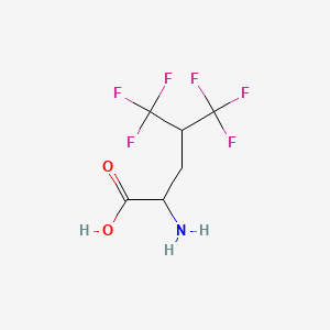 molecular formula C6H7F6NO2 B1144160 2-amino-5,5,5-trifluoro-4-(trifluoromethyl)pentanoic Acid CAS No. 16198-60-0
