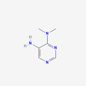 molecular formula C6H10N4 B1144172 4-N,4-N-dimethylpyrimidine-4,5-diamine CAS No. 15837-36-2