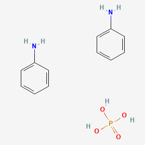 molecular formula C12H17N2O4P B1144179 aniline;phosphoric acid CAS No. 17843-02-6
