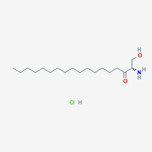 molecular formula C18H37NO2.ClH B1144185 2S-amino-1-hydroxy-3-octadecanone, monohydrochloride CAS No. 18944-28-0