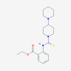molecular formula C20H29N3O2S B11441902 Ethyl 2-[(1,4'-bipiperidin-1'-ylcarbonothioyl)amino]benzoate 