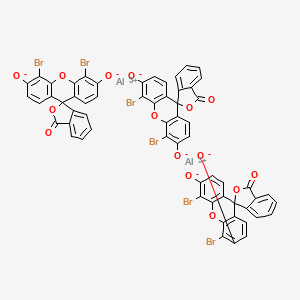 molecular formula C60H24Al2Br6O15 B1144192 Dialuminum tris[2-(4,5-dibromo-6-oxido-3-oxoxanthen-9-yl)]benzoate CAS No. 15876-57-0
