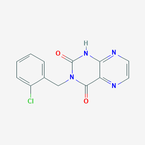 molecular formula C13H9ClN4O2 B11442070 3-(2-chlorobenzyl)pteridine-2,4(1H,3H)-dione 