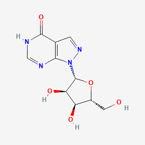 molecular formula C10H12N4O5 B1144208 1-beta-d-Ribofuranosylpyrazolo[3,4-d]pyrimidin-4(5H)-one CAS No. 16220-07-8