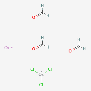 molecular formula C3H6Cl3CsO3Os B1144218 Cesium tricarbonyltrichloroosmate(1-) CAS No. 18400-27-6