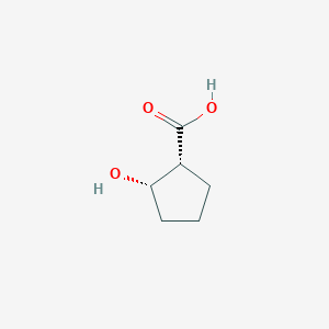 B1144219 (1R,2S)-2-hydroxycyclopentane-1-carboxylic acid CAS No. 17502-28-2