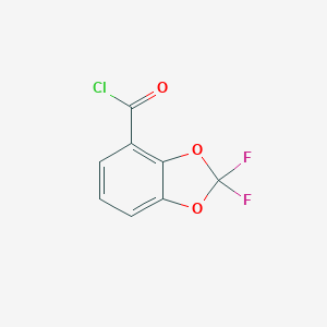molecular formula C8H3ClF2O3 B114422 2,2-Difluoro-1,3-benzodioxole-4-carbonyl chloride CAS No. 143096-86-0