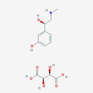 molecular formula C13H19NO8 B1144244 (R)-3-(1-羟基-2-(甲基氨基)乙基)苯酚 2,3-二羟基琥珀酸盐 CAS No. 17162-39-9