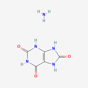 molecular formula C5H7N5O3 B1144264 1H-Purine-2,6,8(3H)-trione, 7,9-dihydro-, monoammonium salt CAS No. 18276-11-4