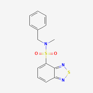 molecular formula C14H13N3O2S2 B11442749 N-benzyl-N-methyl-2,1,3-benzothiadiazole-4-sulfonamide CAS No. 443105-20-2