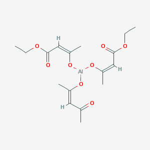 molecular formula C17H25AlO8 B1144309 Bis(ethyl acetoacetato)(2,4-pentanedionato)aluminium CAS No. 19443-16-4