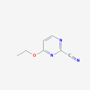 molecular formula C7H7N3O B114434 4-Ethoxypyrimidine-2-carbonitrile CAS No. 145947-99-5