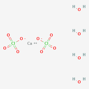 molecular formula CaClH3O5 B1144368 Calcium perchlorate tetrahydrate CAS No. 15627-86-8