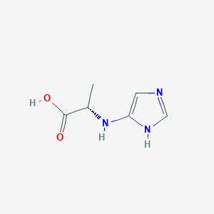 molecular formula C6H9N3O2 B1144371 (S)-2-((1H-Imidazol-4-yl)amino)propanoicacid CAS No. 15501-12-9