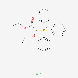 molecular formula C24H26ClO3P B1144376 (1,2-Diethoxy-2-oxoethyl)triphenylphosphonium chloride CAS No. 16847-90-8