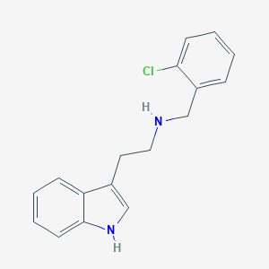 molecular formula C17H17ClN2 B114438 (2-Chloro-benzyl)-[2-(1H-indol-3-yl)-ethyl]-amine CAS No. 155503-32-5