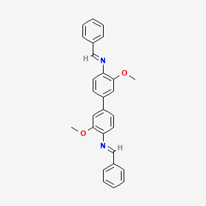 molecular formula C28H24N2O2 B1144386 Dibenzal-3,3'-dianisidine CAS No. 16196-93-3