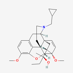 (2R)-2-[(1S,2S,6R,14R,15S,16S)-5-(cyclopropylmethyl)-11,15-dimethoxy-13-oxa-5-azahexacyclo[13.2.2.12,8.01,6.02,14.012,20]icosa-8(20),9,11,18-tetraen-16-yl]butan-2-ol
