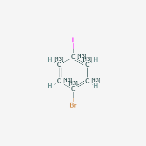 molecular formula C6H4BrI B1144398 1-Bromo-4-iodobenzene-13C6 