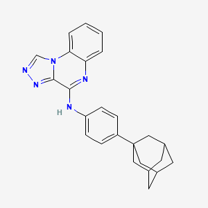 molecular formula C25H25N5 B11443995 N-[4-(Adamantan-1-YL)phenyl]-[1,2,4]triazolo[4,3-A]quinoxalin-4-amine 