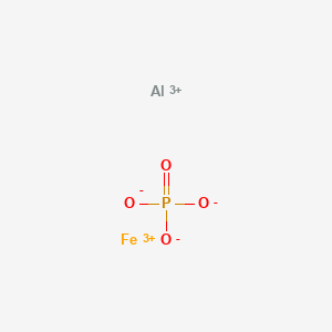 molecular formula AlFeO8P2 B1144408 Phosphoric acid, aluminium iron salt CAS No. 19034-12-9