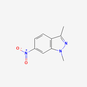 molecular formula C₉H₉N₃O₂ B1144414 1,3-Dimethyl-6-nitro-1H-indazole CAS No. 1354224-47-7