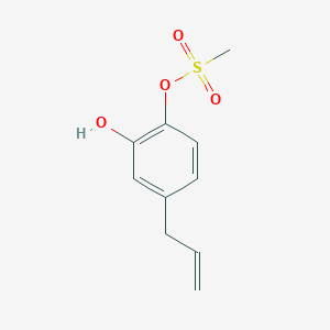 molecular formula C₁₀H₁₂O₄S B1144426 4-Allyl-2-hydroxyphenyl methanesulfonate CAS No. 115234-25-8