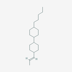 molecular formula C20H36 B114443 4-Pentyl-4'-[(1E)-prop-1-en-1-yl]-1,1'-bi(cyclohexane) CAS No. 156139-85-4