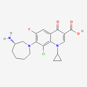 molecular formula C₁₉H₂₁ClFN₃O₃ B1144453 (3S)-Besifloxacin CAS No. 141388-77-4