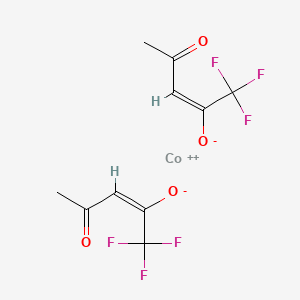 molecular formula C10H12CoF6O5 B1144458 Bis(trifluoro-2,4-pentanedionato)cobalt(II) Hydrate CAS No. 16092-38-9