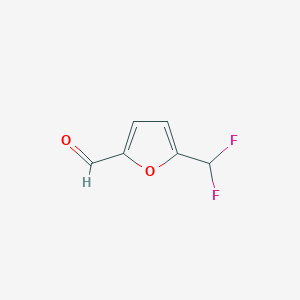 molecular formula C6H4F2O2 B114447 5-(Difluoromethyl)furan-2-carbaldehyde CAS No. 152932-57-5
