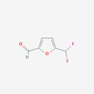 molecular formula C6H4F2O2 B114447 5-Difluoromethyl 2-furancarboxaldehyde CAS No. 152932-57-5