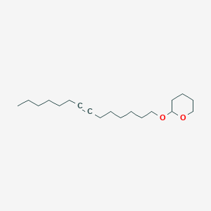 molecular formula C₁₉H₃₄O₂ B1144495 2-(Tetradec-7-yn-1-yloxy)tetrahydro-2H-pyran CAS No. 37043-40-6