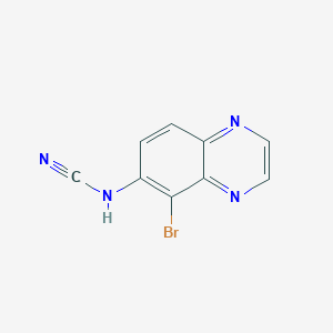 molecular formula C₉H₄BrN₄Na B1144500 Cyanamide, (5-bromo-6-quinoxalinyl)-(9CI) CAS No. 171102-27-5