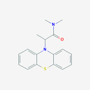 molecular formula C₁₇H₁₈N₂OS B1144501 N,N-dimethyl-2-phenothiazin-10-ylpropanamide CAS No. 86382-43-6