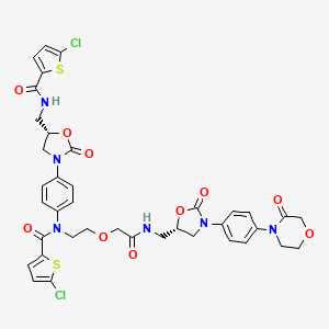 molecular formula C₃₈H₃₆Cl₂N₆O₁₀S₂ B1144509 Rivaroxaban Pseudodimer CAS No. 1632463-24-1