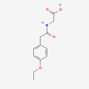 molecular formula C₁₂H₁₅NO₄ B1144510 N-[2-(4-Ethoxyphenyl)acetyl]glycine CAS No. 1098362-68-5