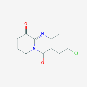 molecular formula C₁₁H₁₃ClN₂O₂ B1144515 3-(2-chloroethyl)-9-oxo-2-methyl-6,7,8,9-tetrahydro-4H-pyrido[1,2-a]pyrimidin-4-one CAS No. 1138463-56-5