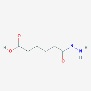 6-(1-Methylhydrazinyl)-6-oxohexanoic acid