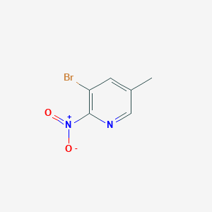 molecular formula C6H5BrN2O2 B114455 3-Bromo-5-methyl-2-nitropyridine CAS No. 155790-02-6