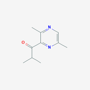 molecular formula C10H14N2O B114456 1-(3,6-Dimethylpyrazin-2-yl)-2-methylpropan-1-one CAS No. 145984-66-3