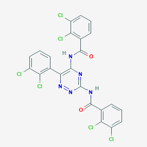 molecular formula C₂₃H₁₁Cl₆N₅O₂ B1144597 N,N'-[6-(2,3-Dichlorophenyl)-1,2,4-triazine-3,5-diyl]bis[2,3-dichlorobenzamide CAS No. 1373393-59-9