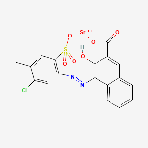 molecular formula C18H11ClN2O6SSr B1144608 Strontium;4-[(5-chloro-4-methyl-2-sulfonatophenyl)diazenyl]-3-hydroxynaphthalene-2-carboxylate CAS No. 15782-05-5