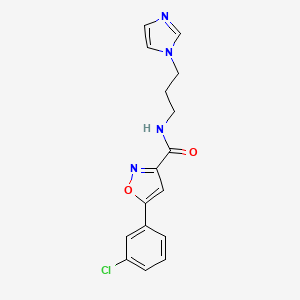 molecular formula C16H15ClN4O2 B11446137 ISX-3 