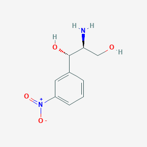 molecular formula C₉H₁₂N₂O₄ B1144628 (1S,2S)-2-Amino-1-(3-nitrophenyl)propane-1,3-diol CAS No. 911444-85-4
