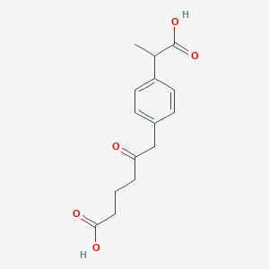 molecular formula C₁₅H₁₈O₅ B1144638 Loxoprofen Ring-opening Impurity CAS No. 1091621-61-2
