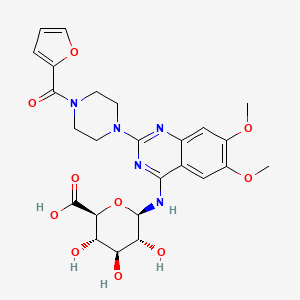 molecular formula C₂₅H₂₉N₅O₁₀ B1144639 Prazosin N-beta-D-Glucuronide CAS No. 944943-73-1