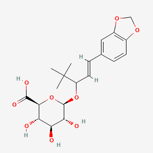 molecular formula C₂₀H₂₆O₉ B1144661 Stiripentol glucuronide CAS No. 88902-06-1
